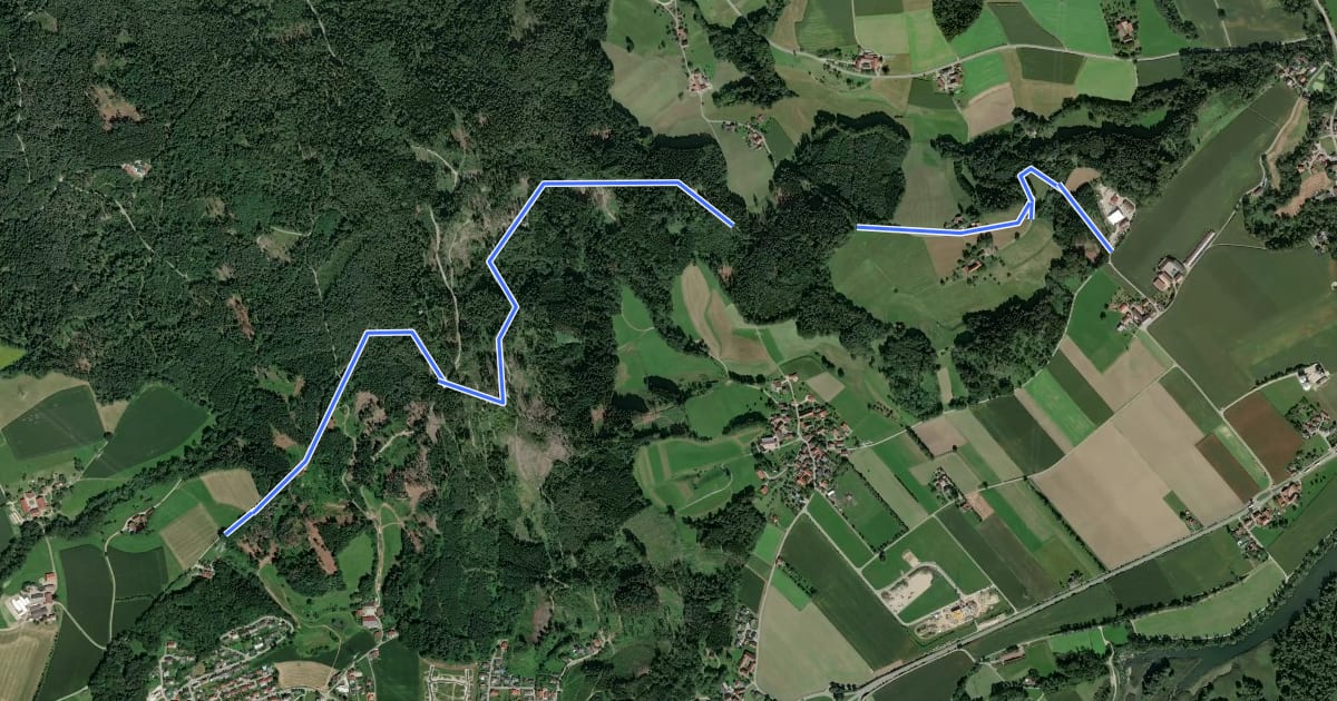 Маршрут Rundweg 4 Inntalweg на спутниковом снимке