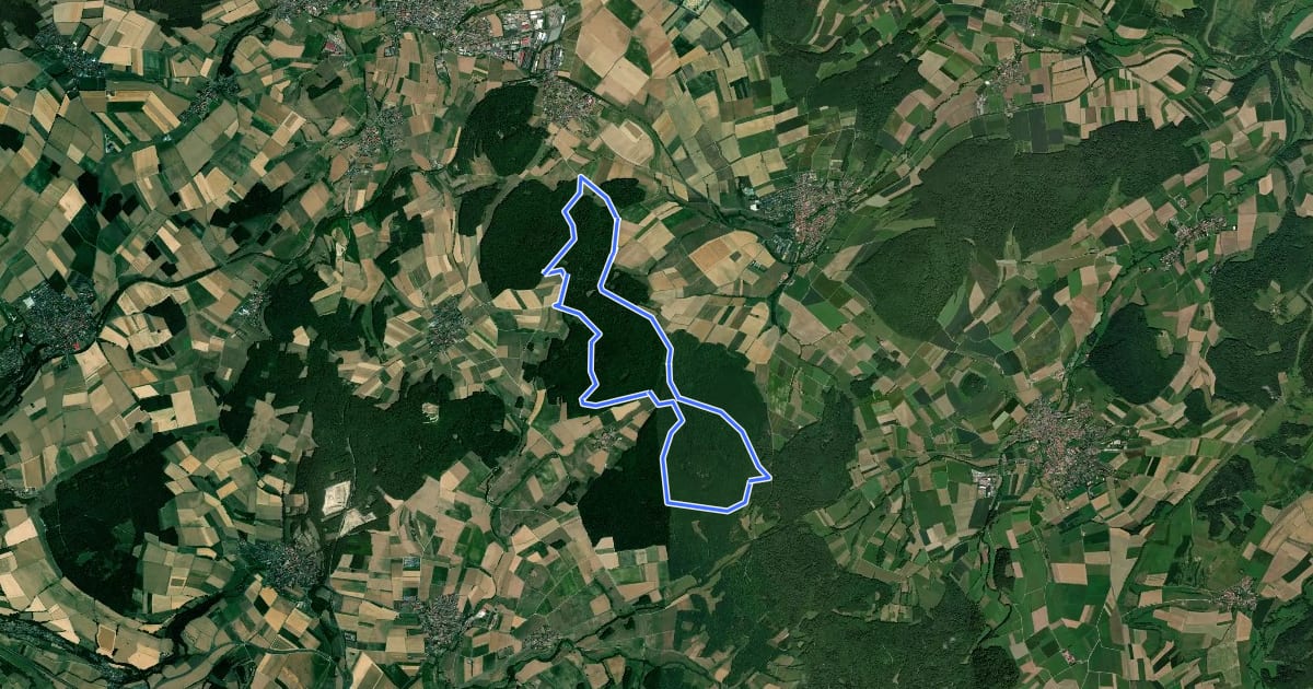 Маршрут Rundweg 4, Stallberg на спутниковом снимке