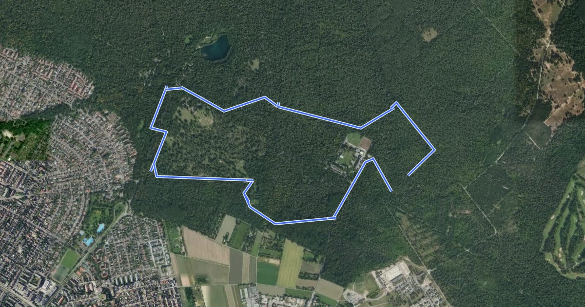 Маршрут Rundweg 4, Wasserwerkweg на спутниковом снимке