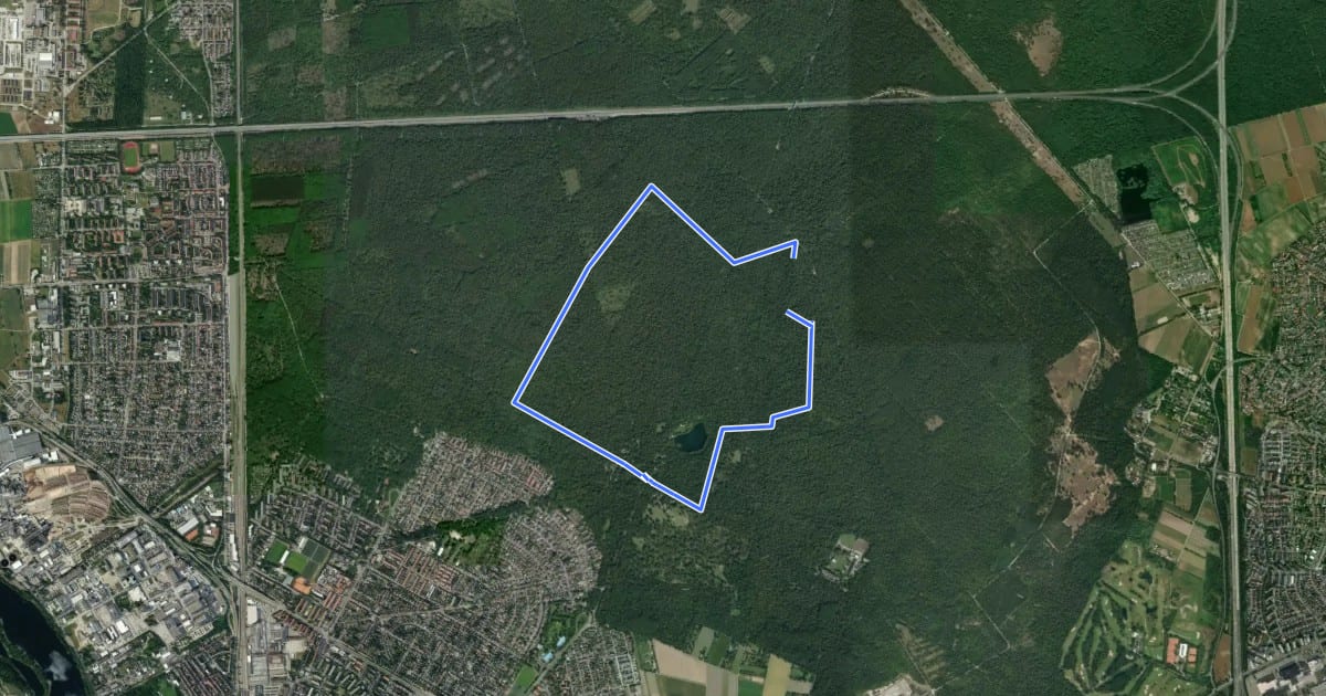 Маршрут Rundweg 5, Waldschulweg на спутниковом снимке