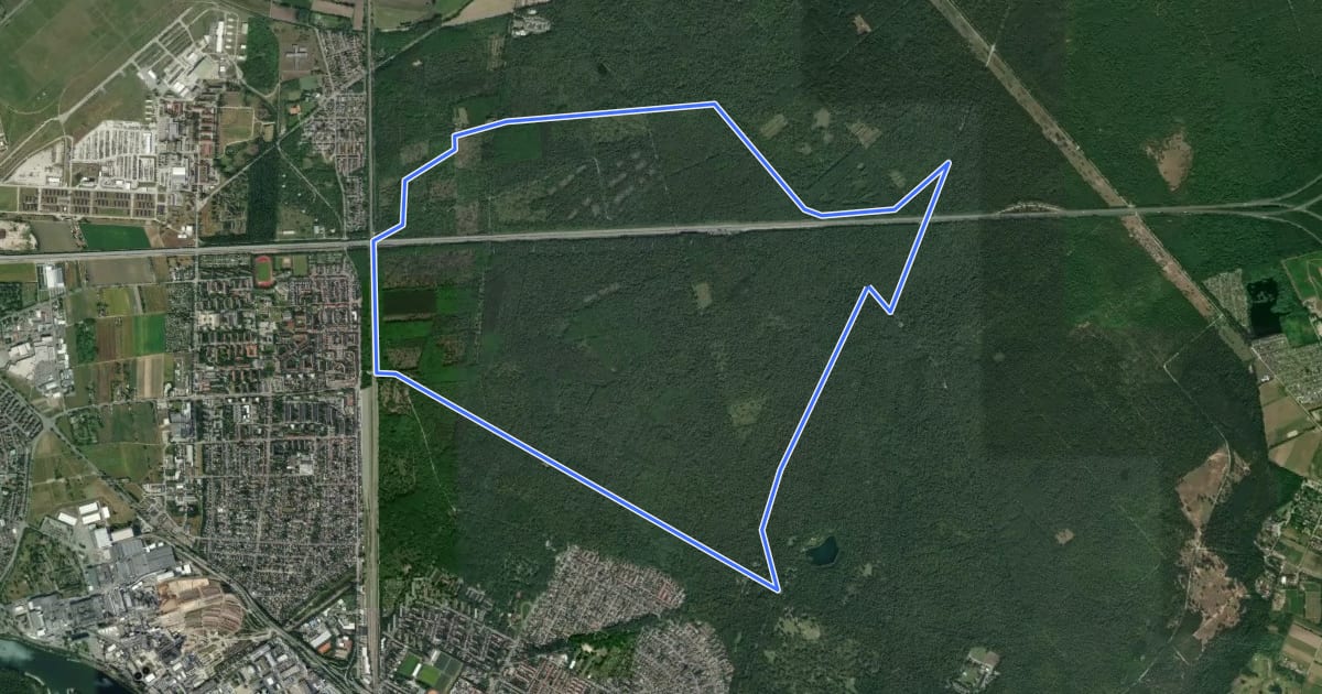 Маршрут Rundweg 7, Schützenhausweg на спутниковом снимке