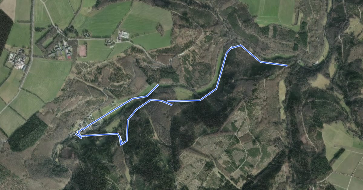 Маршрут Rundweg 7 Simonskall на спутниковом снимке