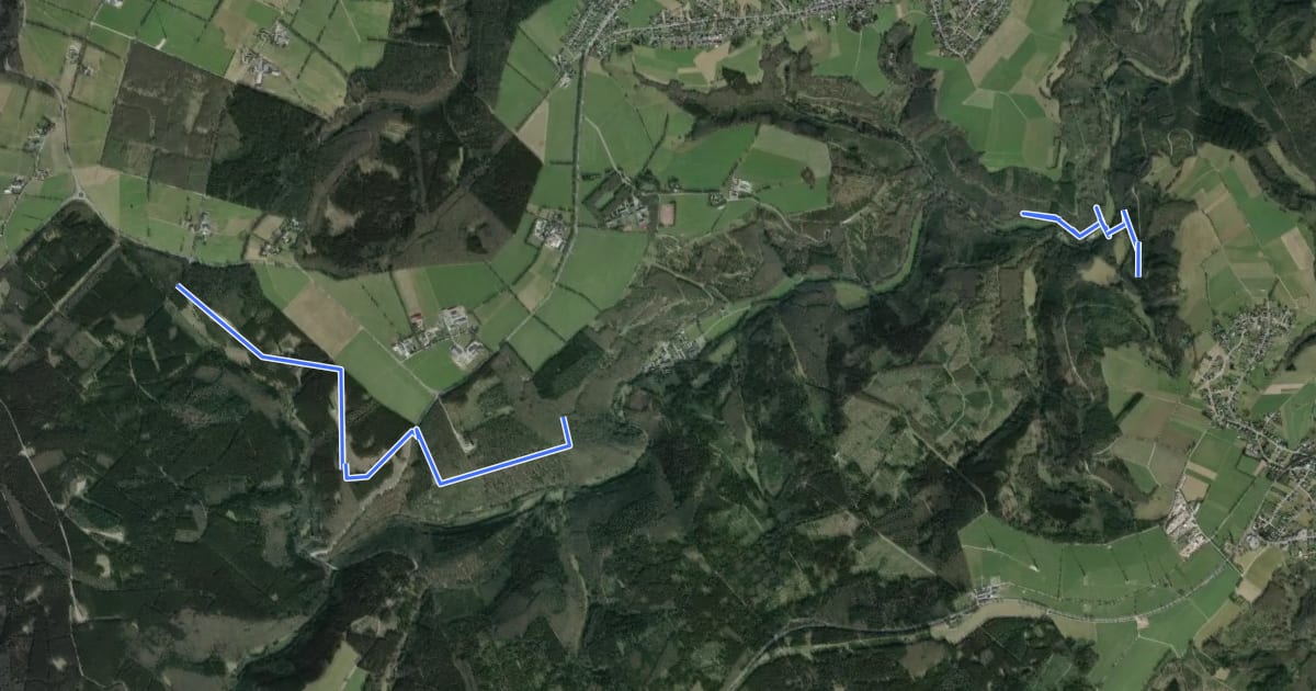 Маршрут Rundweg 8 Simonskall на спутниковом снимке