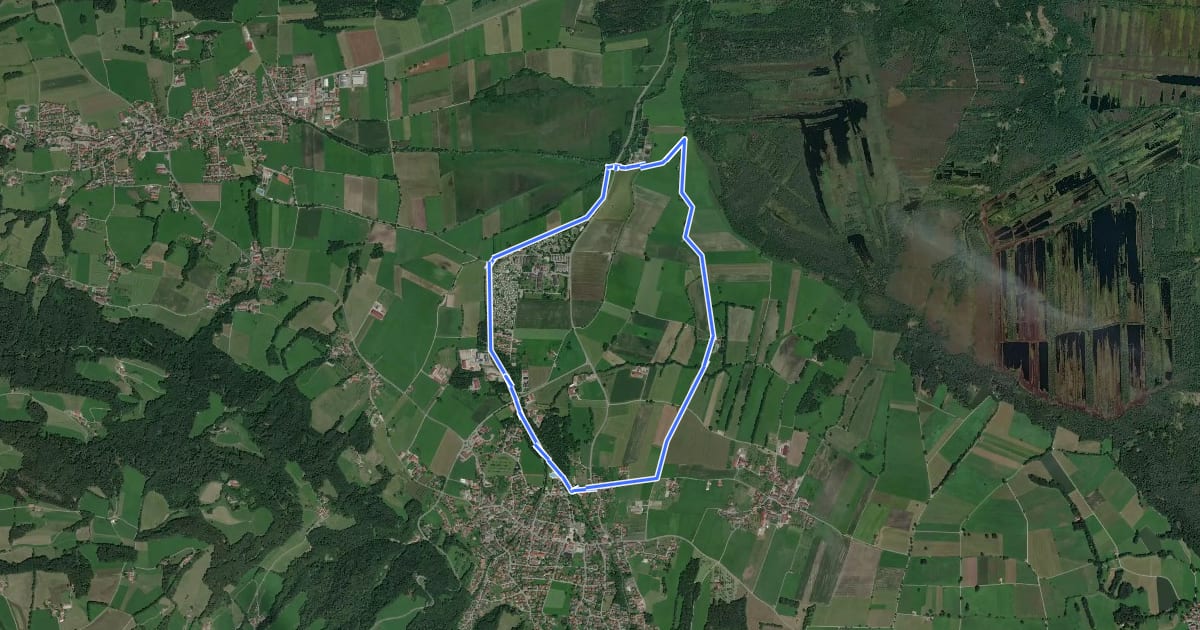 Маршрут Rundweg 9 - Bad Feilnbach на спутниковом снимке
