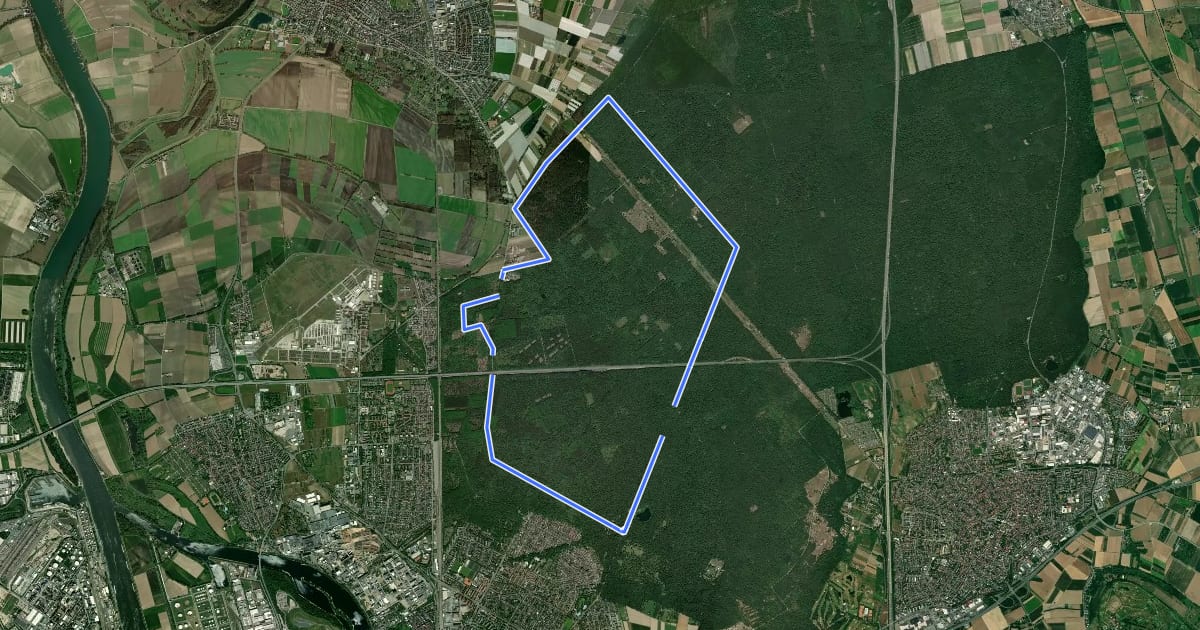 Маршрут Rundweg 9, Heideweg (aufgegeben) на спутниковом снимке