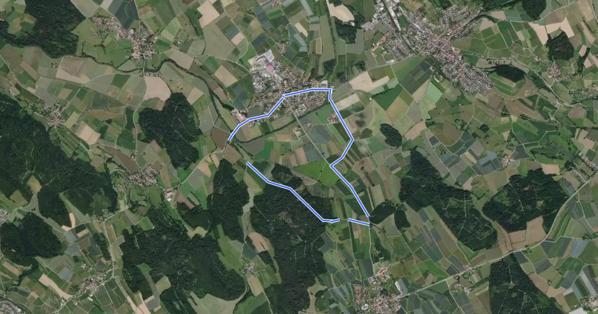 Маршрут Rundweg A1 на спутниковом снимке