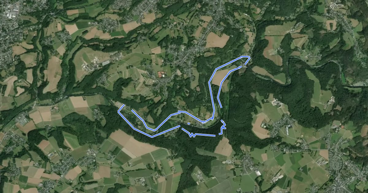 Маршрут Rundweg A1 - Rüdenstein на спутниковом снимке