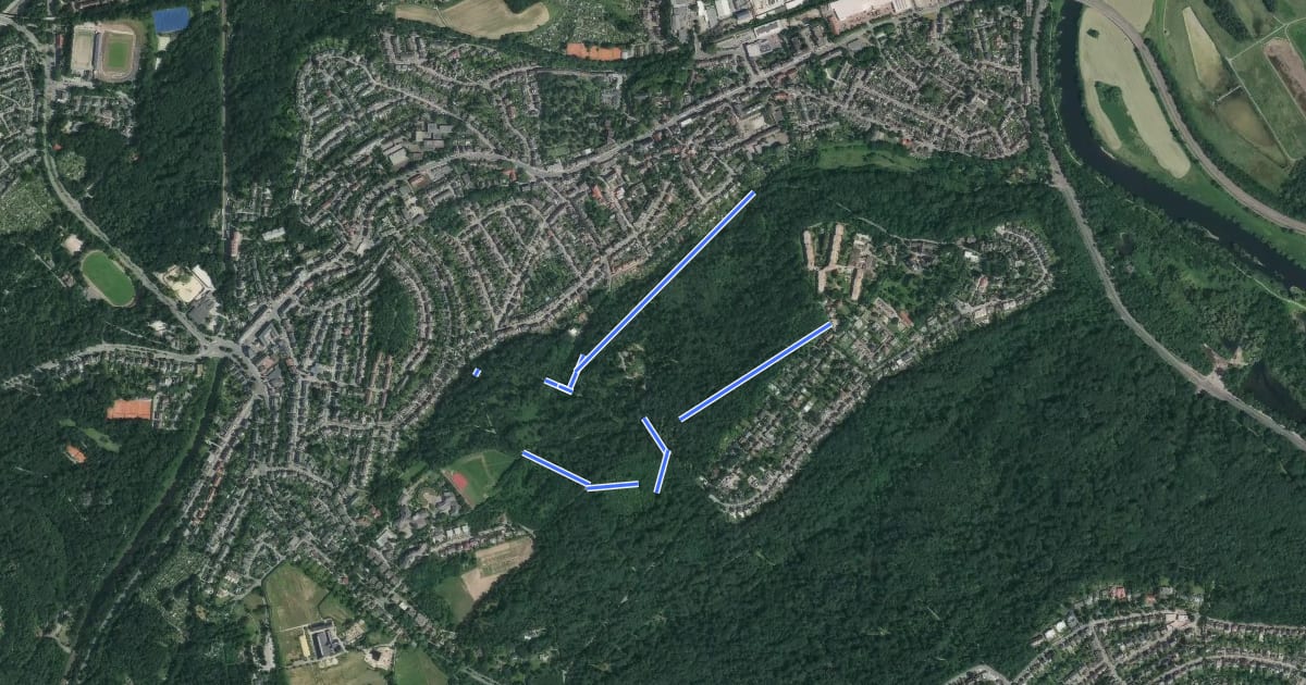 Маршрут Rundweg A1 (Schellenberger Wald) на спутниковом снимке
