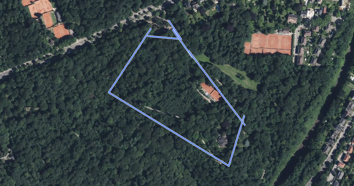 Маршрут Rundweg A1 Stadtwald на спутниковом снимке