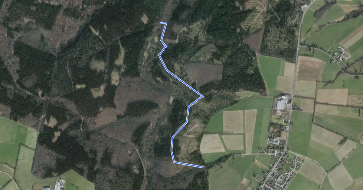 Маршрут Rundweg A10 Vossenack на спутниковом снимке