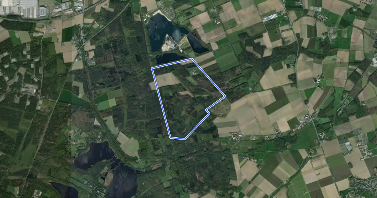 Маршрут Rundweg A12 Wankumer Heide Süd на спутниковом снимке