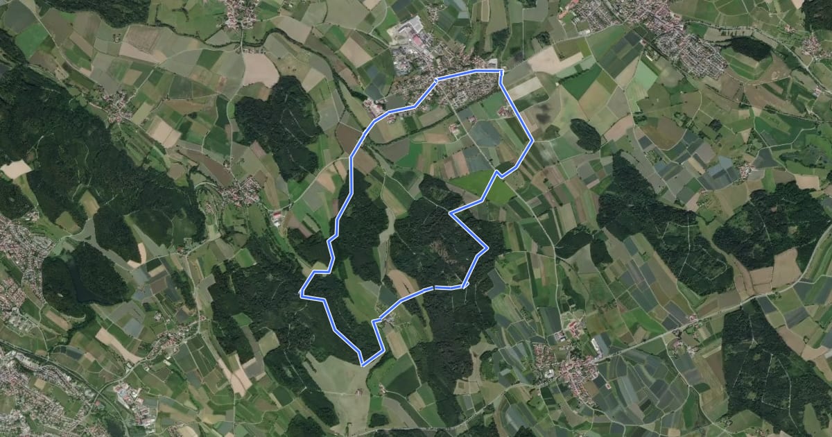 Маршрут Rundweg A2 на спутниковом снимке