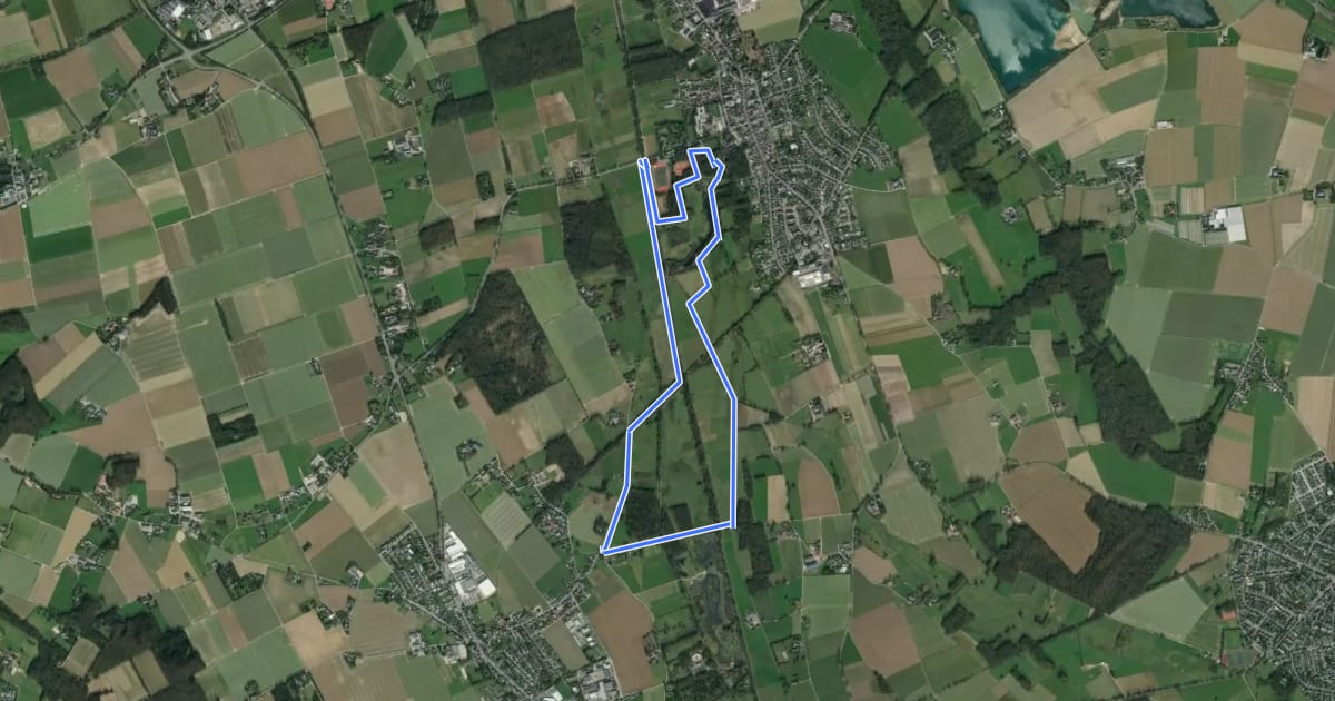 Маршрут Rundweg A2 Burg Uda на спутниковом снимке