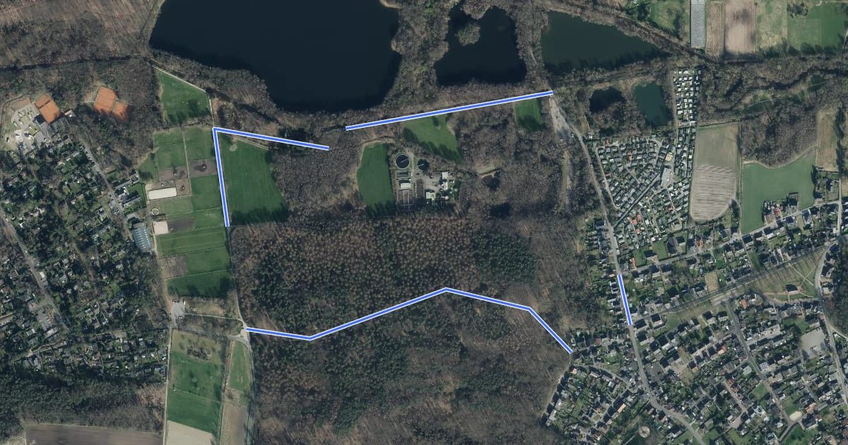 Маршрут Rundweg A3 Bocklerberg на спутниковом снимке