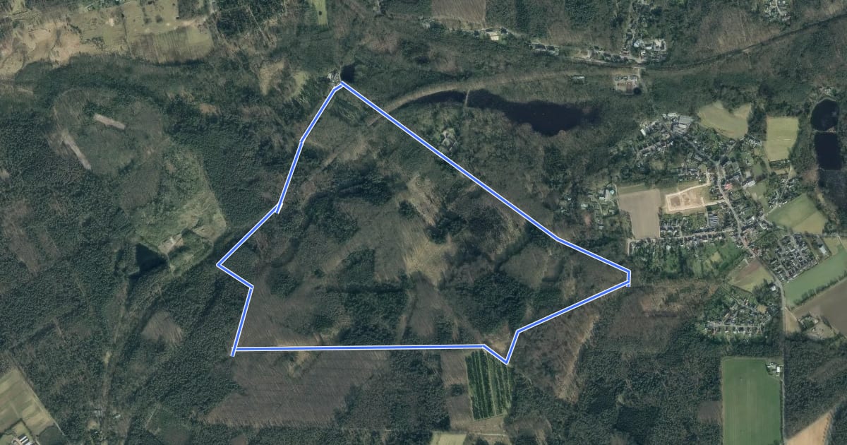 Маршрут Rundweg A3 Dalheimer Wald/Mühle на спутниковом снимке