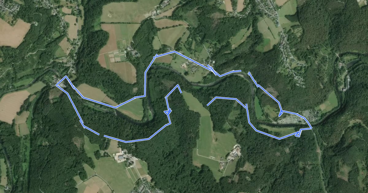 Маршрут Rundweg A3 Wupperhof на спутниковом снимке
