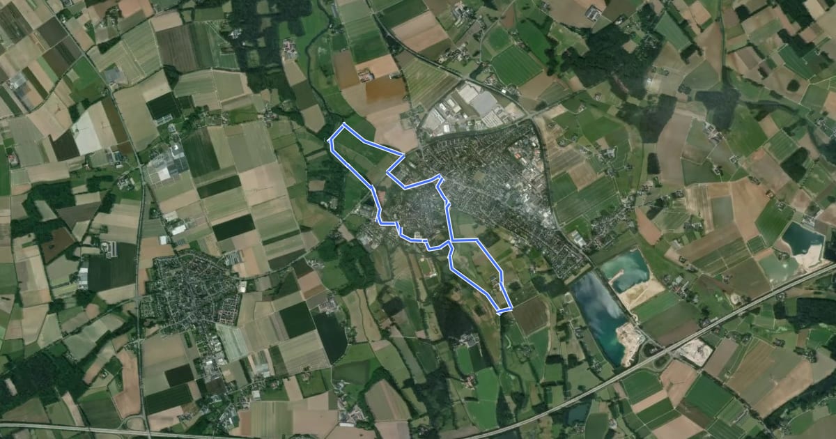 Маршрут Rundweg "A4 Niers" на спутниковом снимке