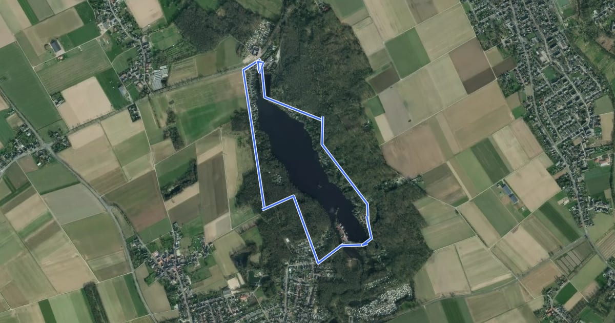 Маршрут Rundweg A5 Hariksee на спутниковом снимке