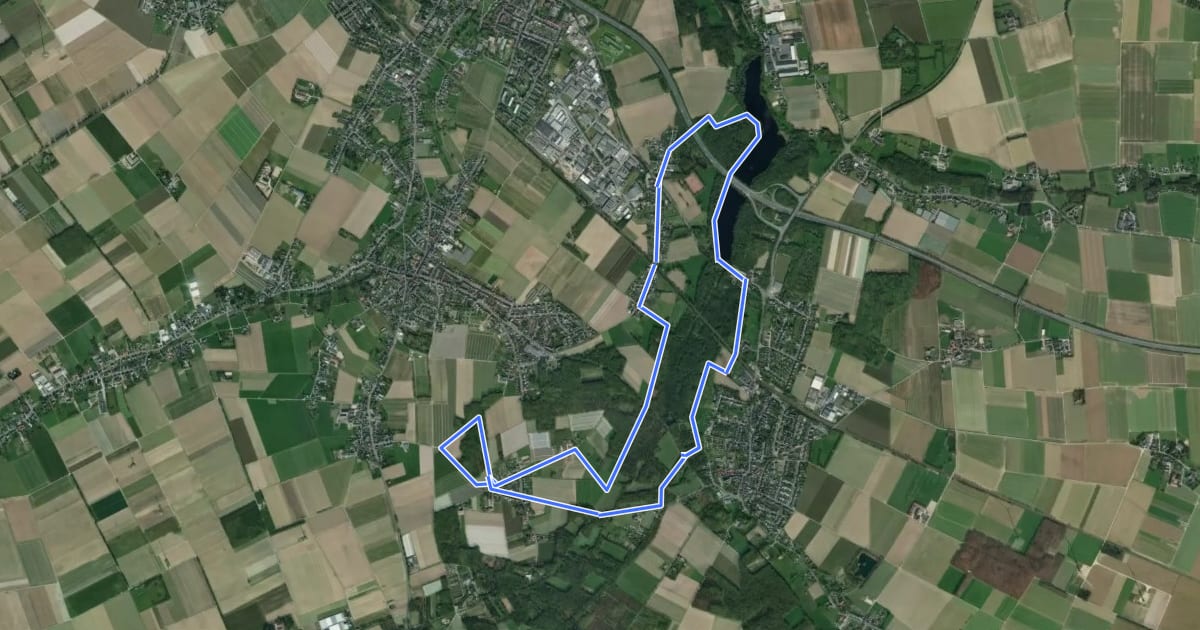 Маршрут Rundweg A5 Kreuzgarten на спутниковом снимке