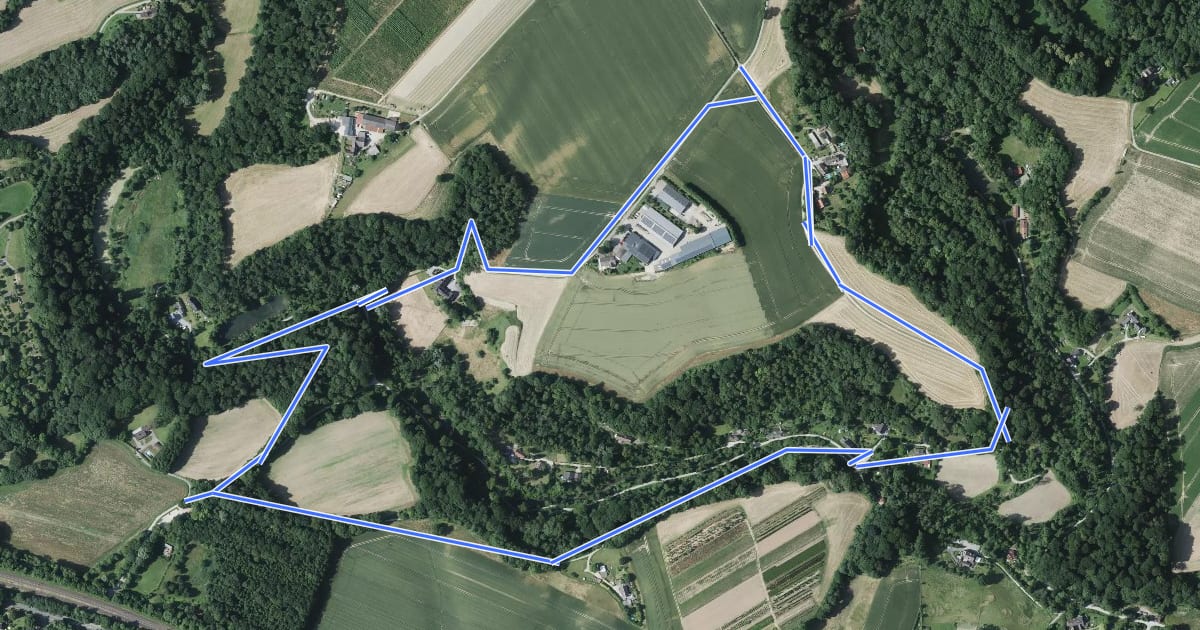 Маршрут Rundweg A6 - Winkelsmühle на спутниковом снимке