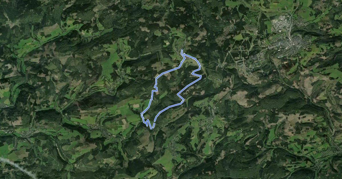 Маршрут Rundweg Altastenberg, Hoher-Knochen-Weg, As3 на спутниковом снимке