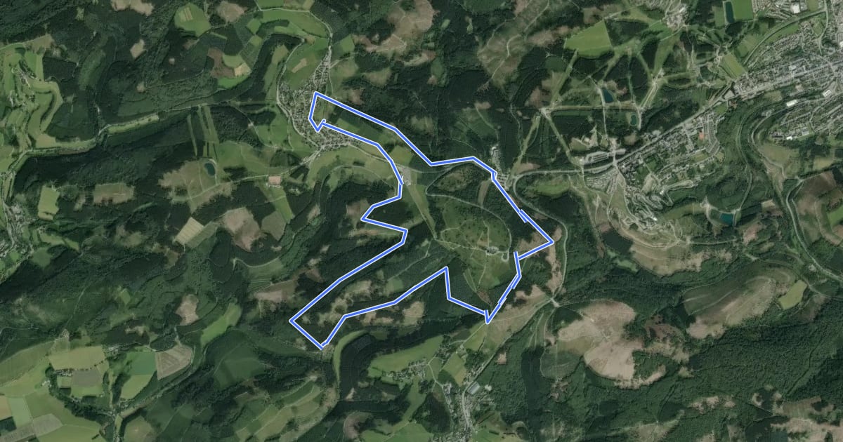 Маршрут Rundweg Altastenberg, Kahler-Asten Weg, As4 на спутниковом снимке