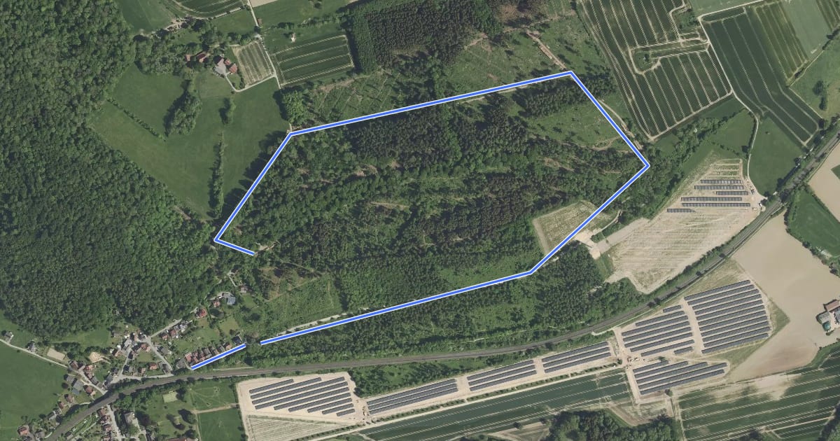 Маршрут Rundweg am Varusberg на спутниковом снимке