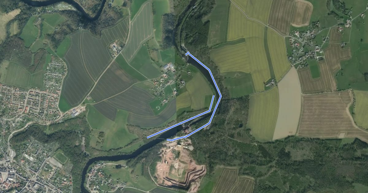 Маршрут Rundweg am Wasser на спутниковом снимке