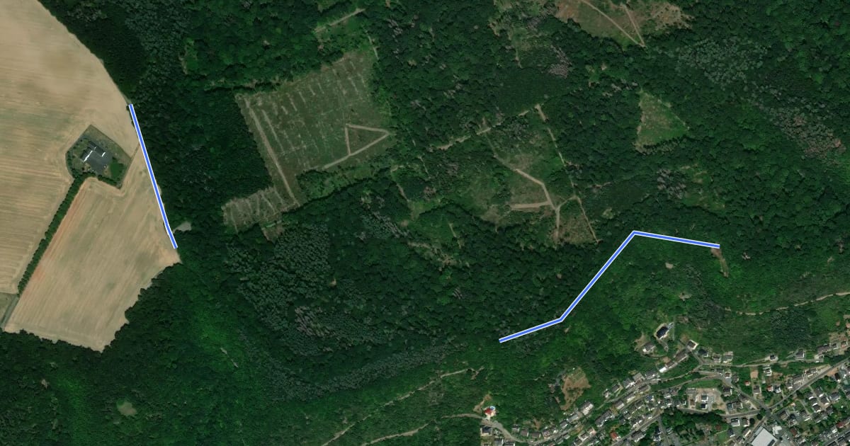 Маршрут Rundweg Bad Breisig: Märchenweg на спутниковом снимке