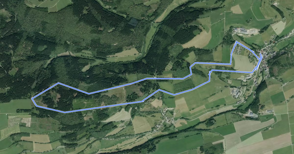 Маршрут Rundweg Deilfeld D4 на спутниковом снимке