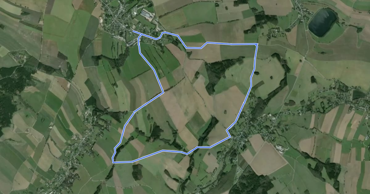 Маршрут Rundweg Diebsteig-Bärloch на спутниковом снимке