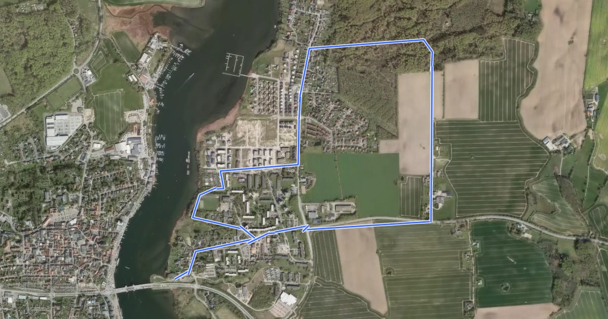 Маршрут Rundweg Ellenberger Gehölz на спутниковом снимке
