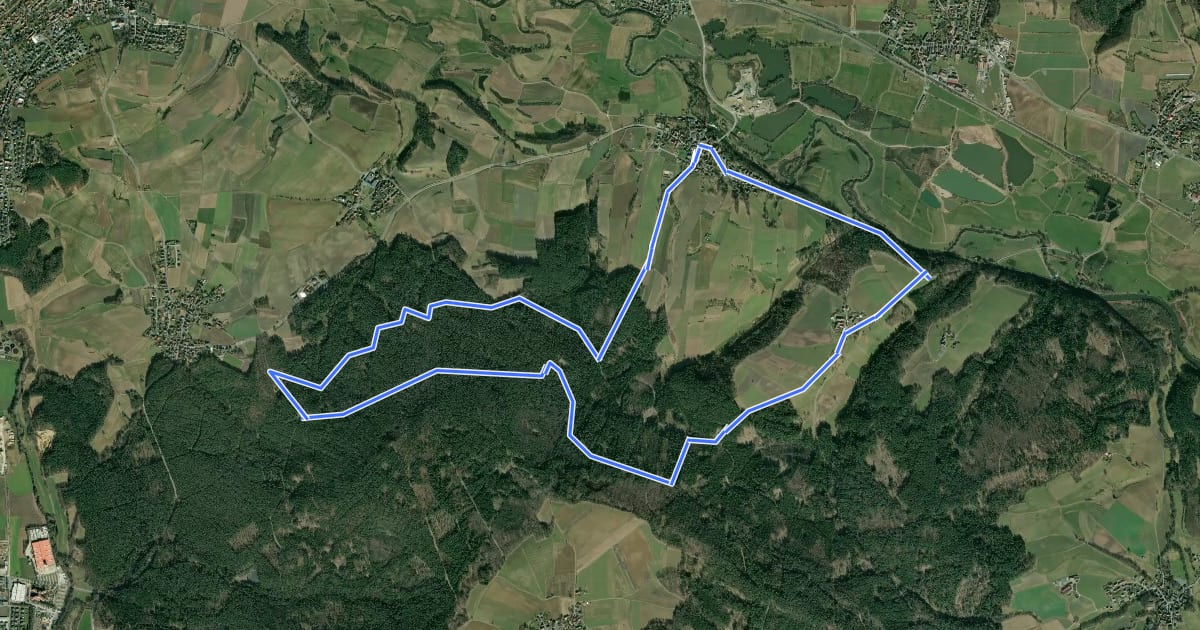 Маршрут Rundweg F Maineck (Altenkunstadt) на спутниковом снимке