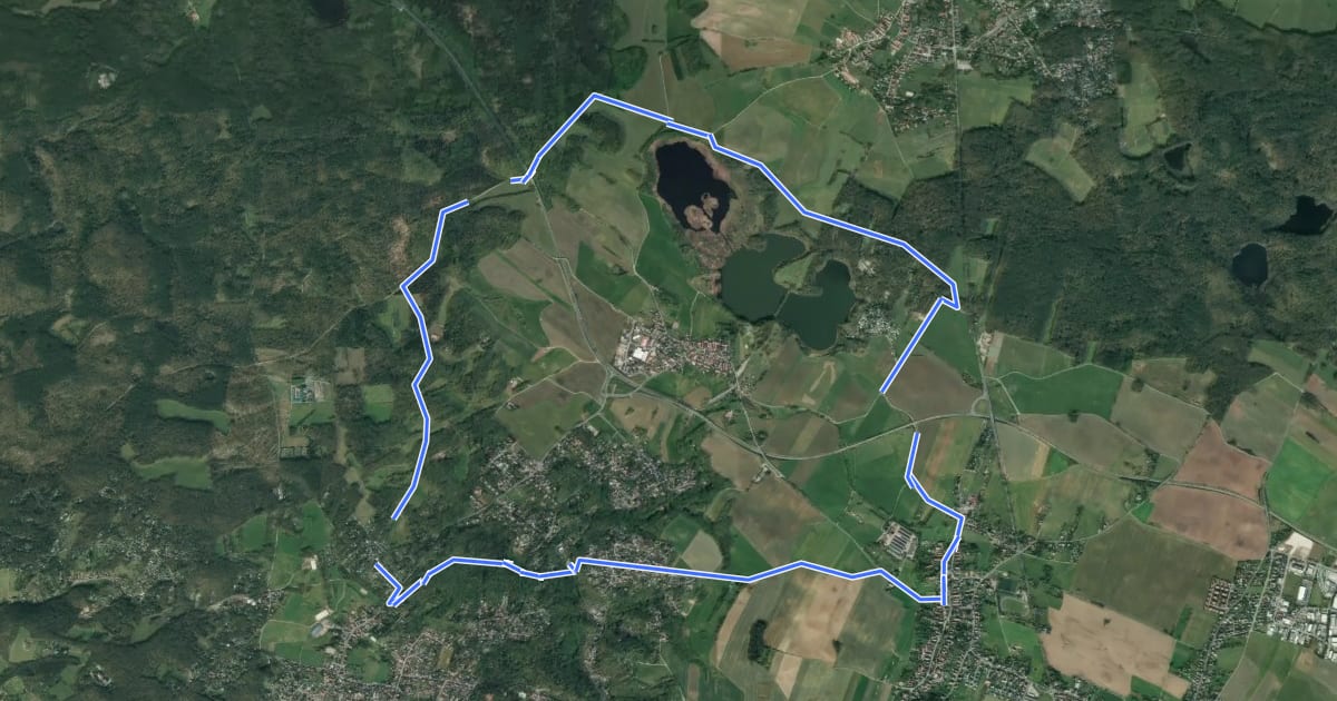 Маршрут Rundweg Friedewald на спутниковом снимке