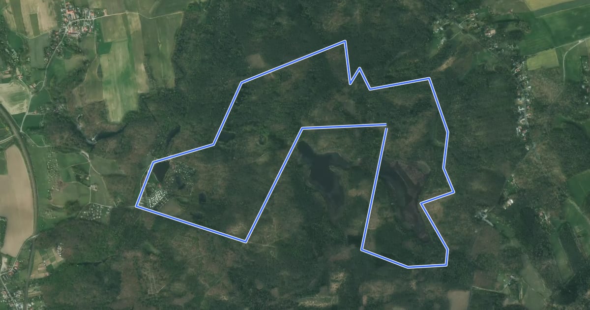 Маршрут Rundweg Gelber Punkt на спутниковом снимке
