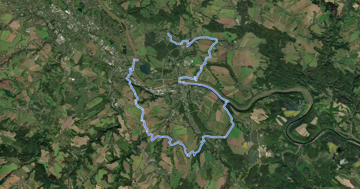 Маршрут Rundweg Gelber Punkt (Graupa - Obervogelgesang) на спутниковом снимке