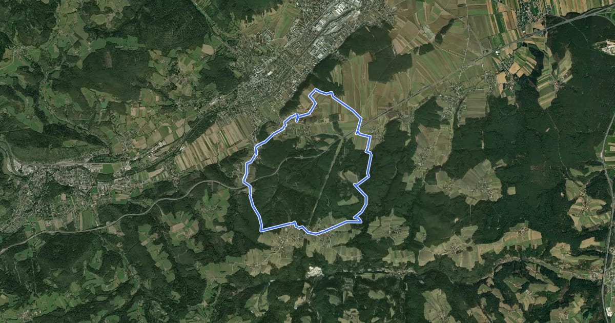 Маршрут Rundweg Gemeinde (Penk) на спутниковом снимке