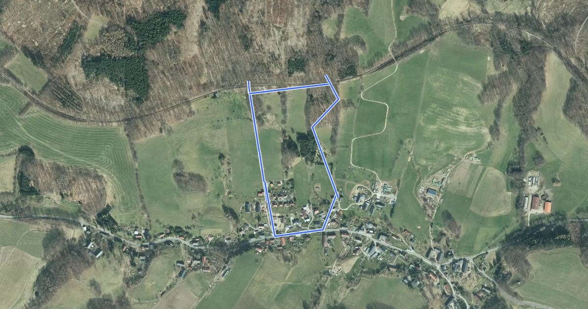 Маршрут Rundweg Grüner Punkt на спутниковом снимке