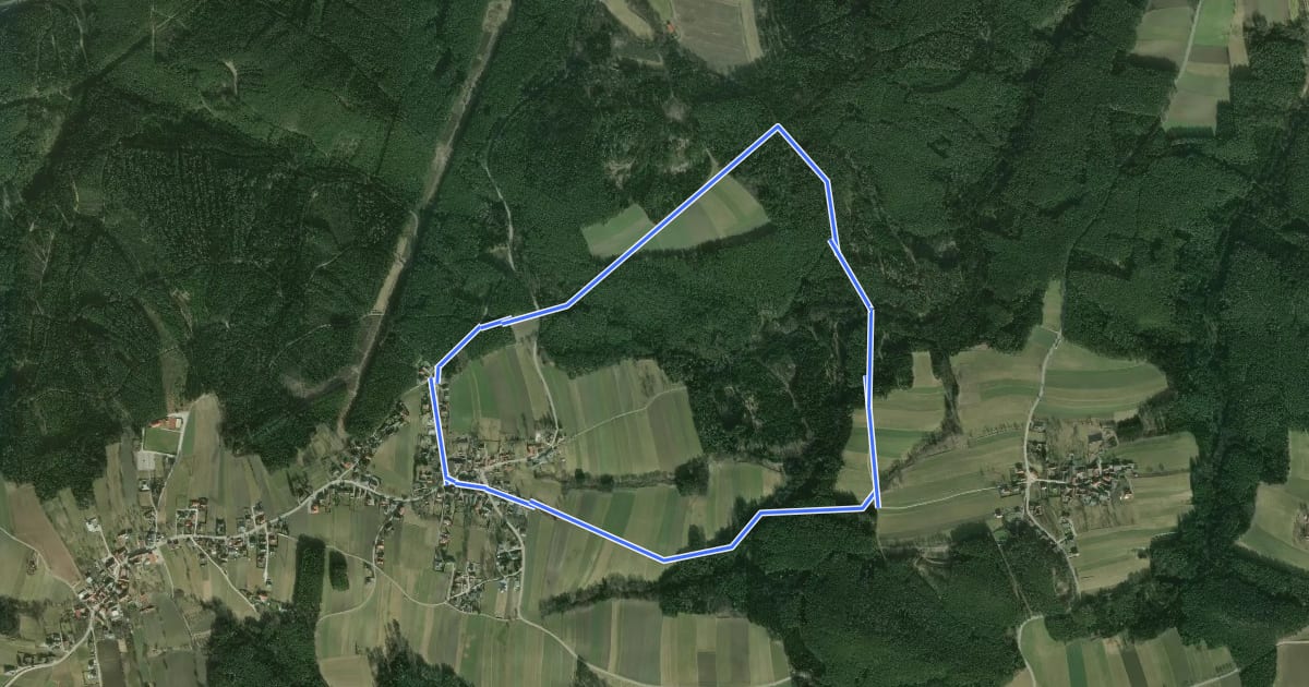 Маршрут Rundweg Grabensee (Penk) на спутниковом снимке