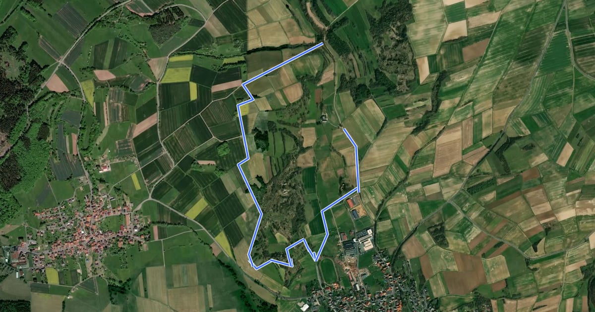 Маршрут Rundweg Großer Marstein und Hielöcher на спутниковом снимке