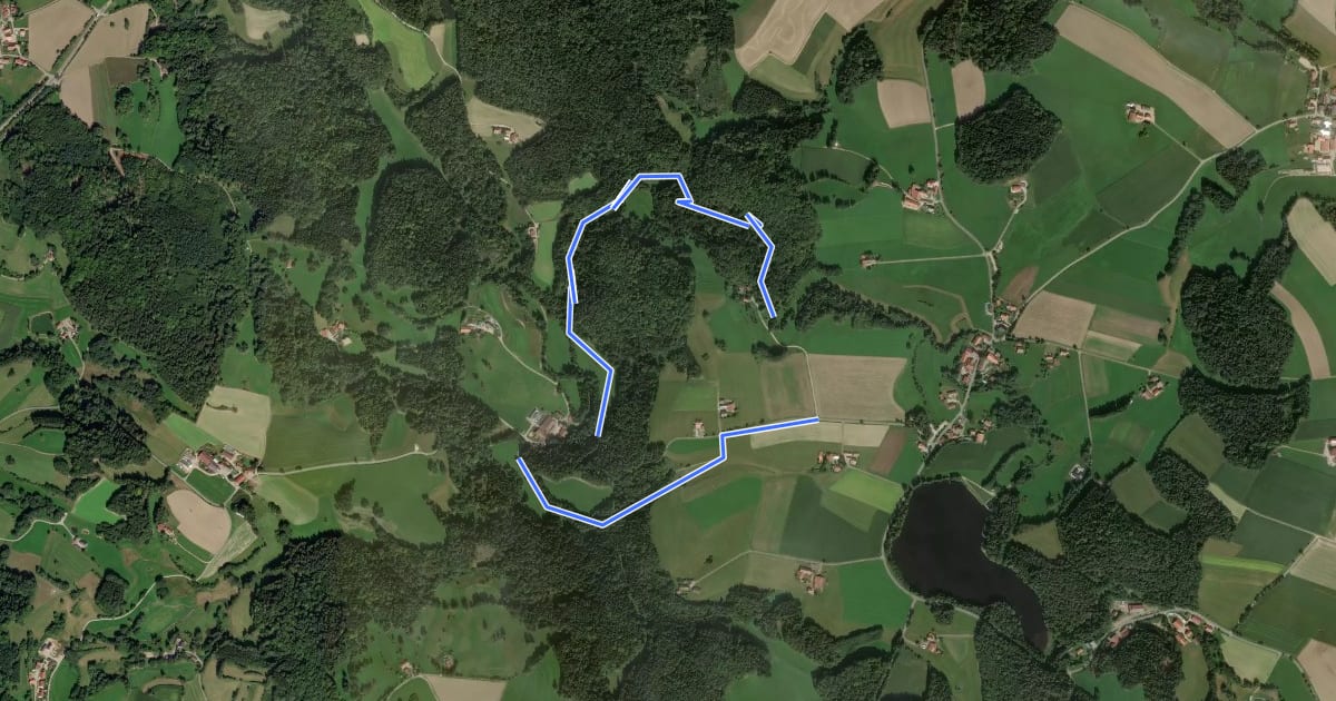 Маршрут Rundweg Hölle на спутниковом снимке