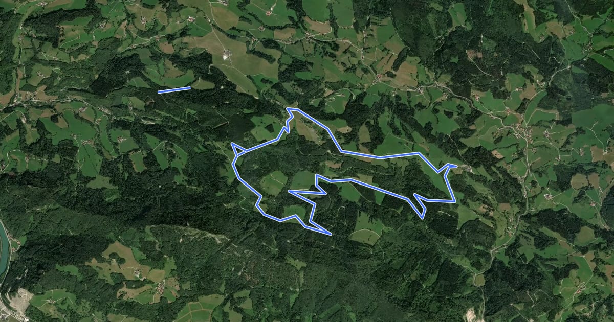 Маршрут Rundweg Hölleiten на спутниковом снимке