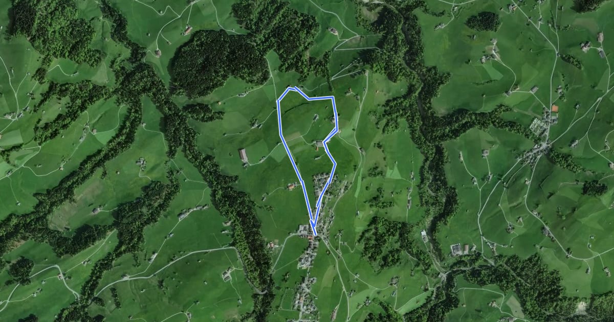 Маршрут Rundweg H1 на спутниковом снимке