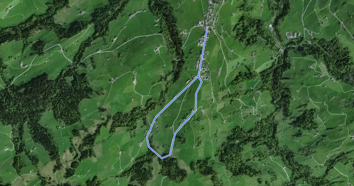Маршрут Rundweg H3 на спутниковом снимке