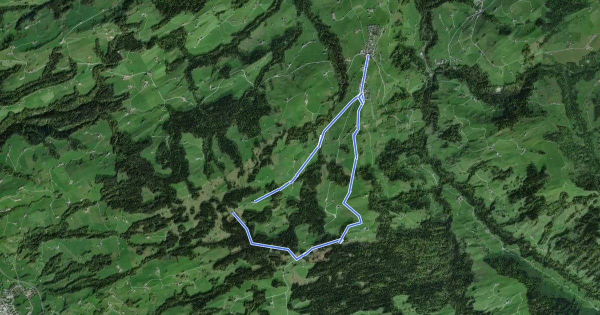 Маршрут Rundweg H6 на спутниковом снимке