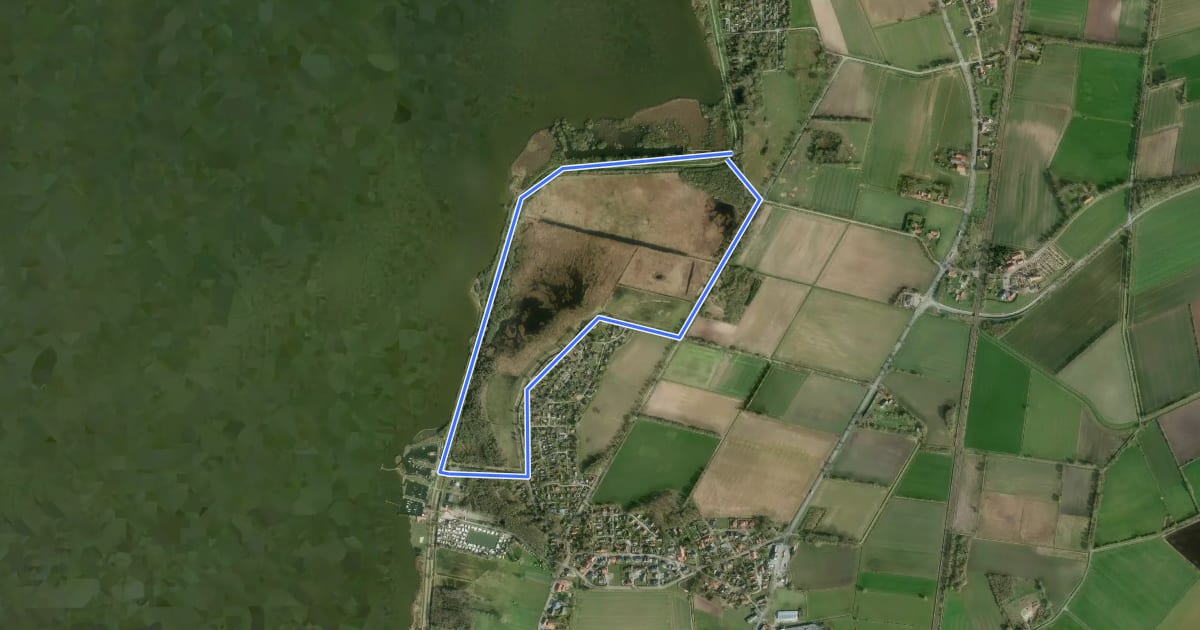 Маршрут Rundweg Hohe Sieben на спутниковом снимке