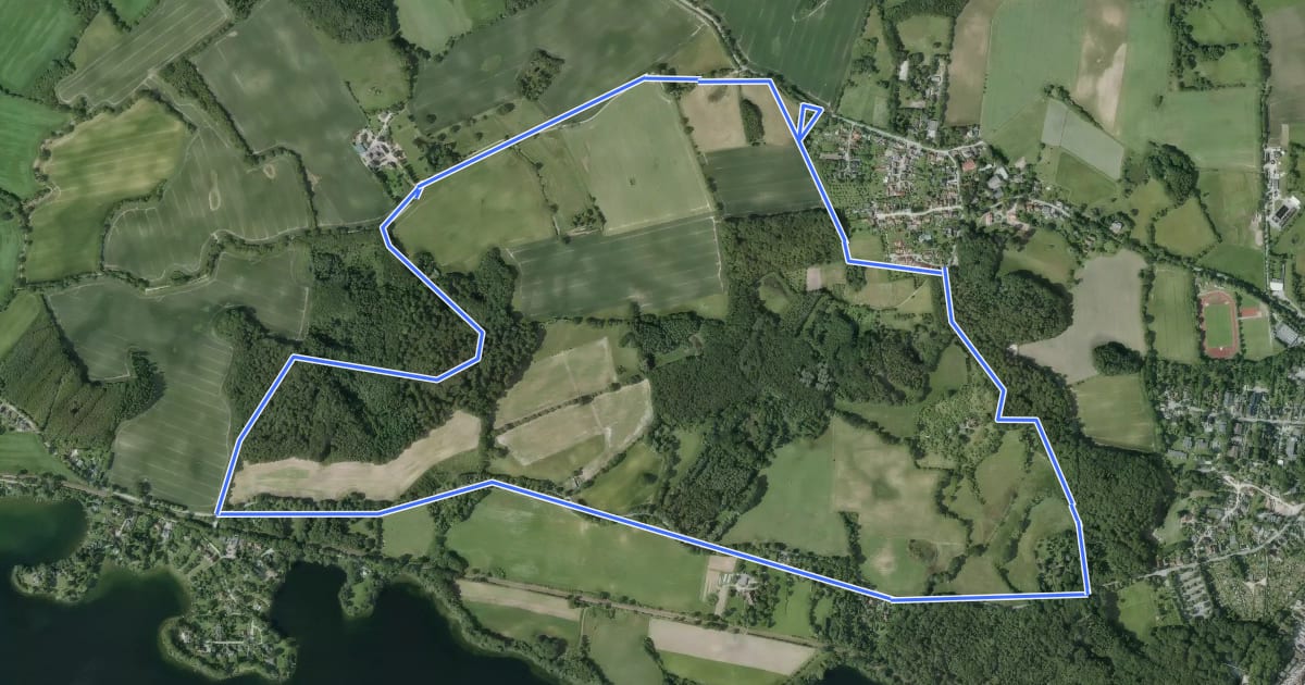 Маршрут Rundweg Holzbergturm на спутниковом снимке
