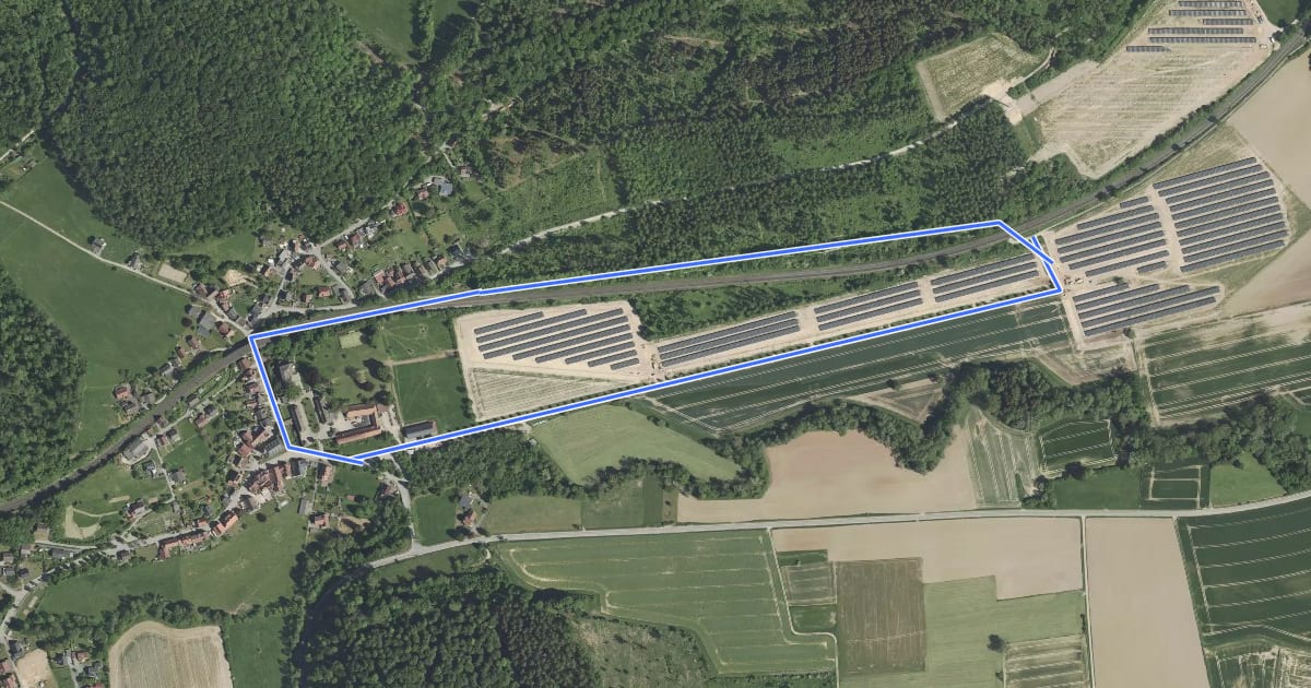 Маршрут Rundweg in den Suren на спутниковом снимке