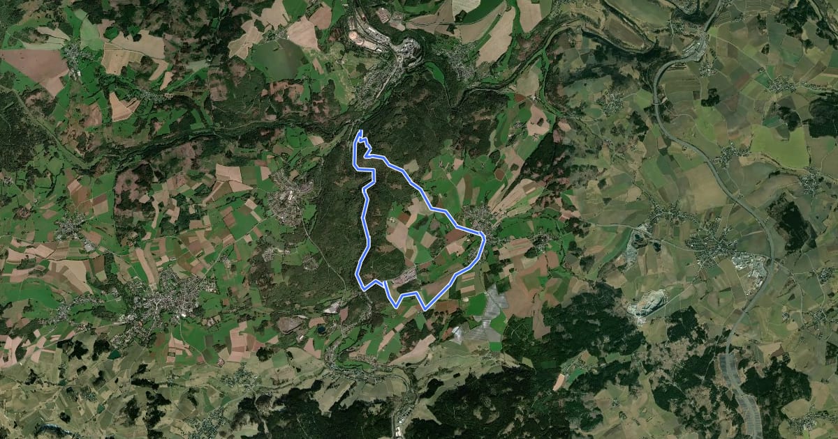 Маршрут Rundweg-König-David US21 на спутниковом снимке