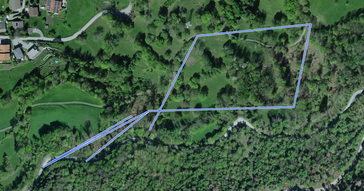 Маршрут Rundweg Kastanienselve на спутниковом снимке
